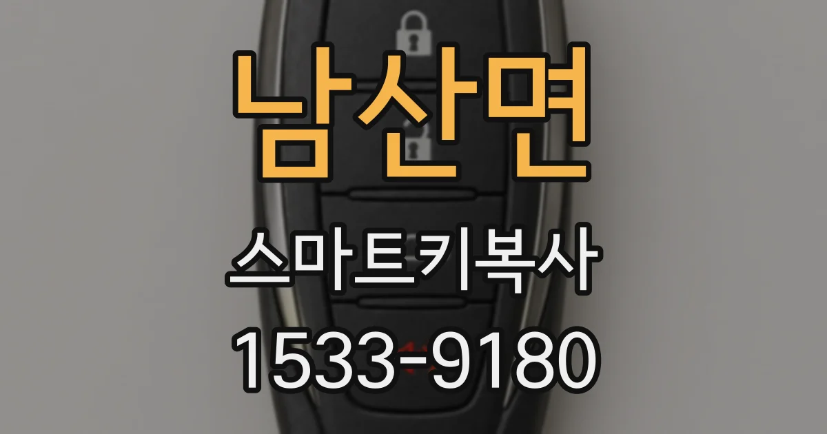 남산면 스마트키복사