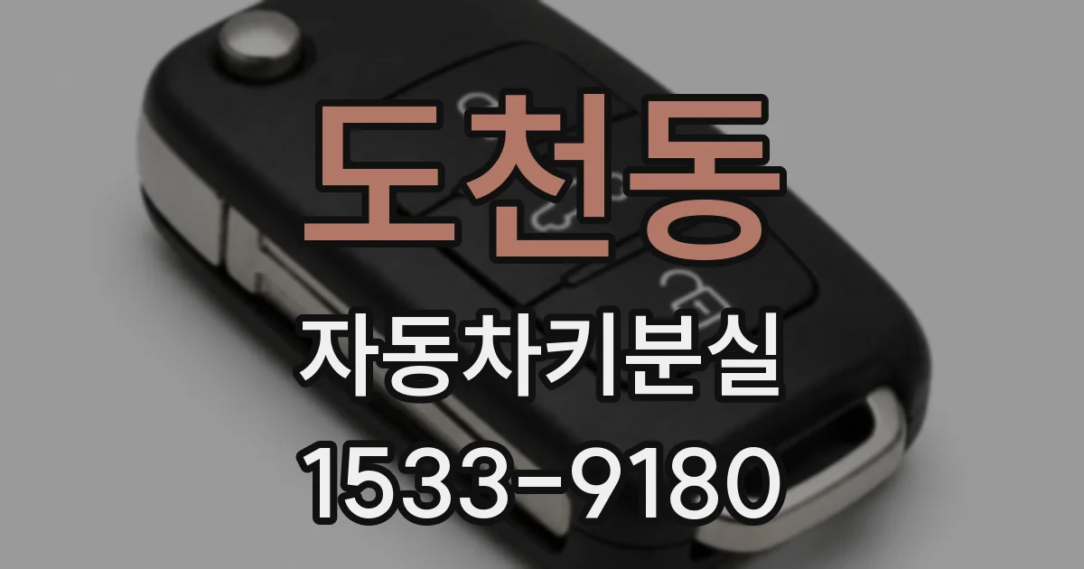 도천동 자동차키분실