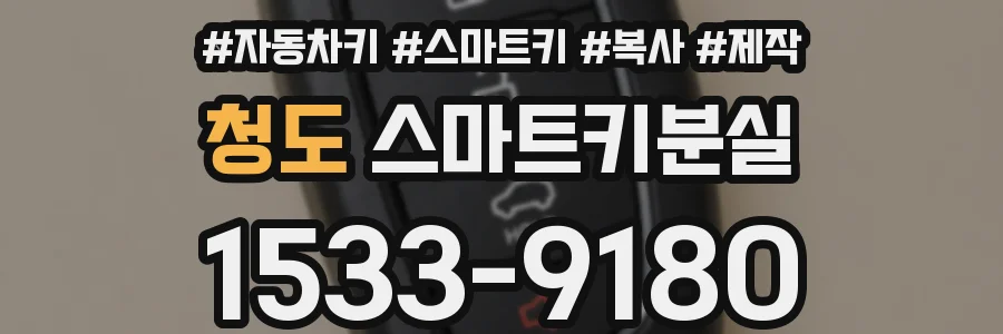 청도 스마트키분실