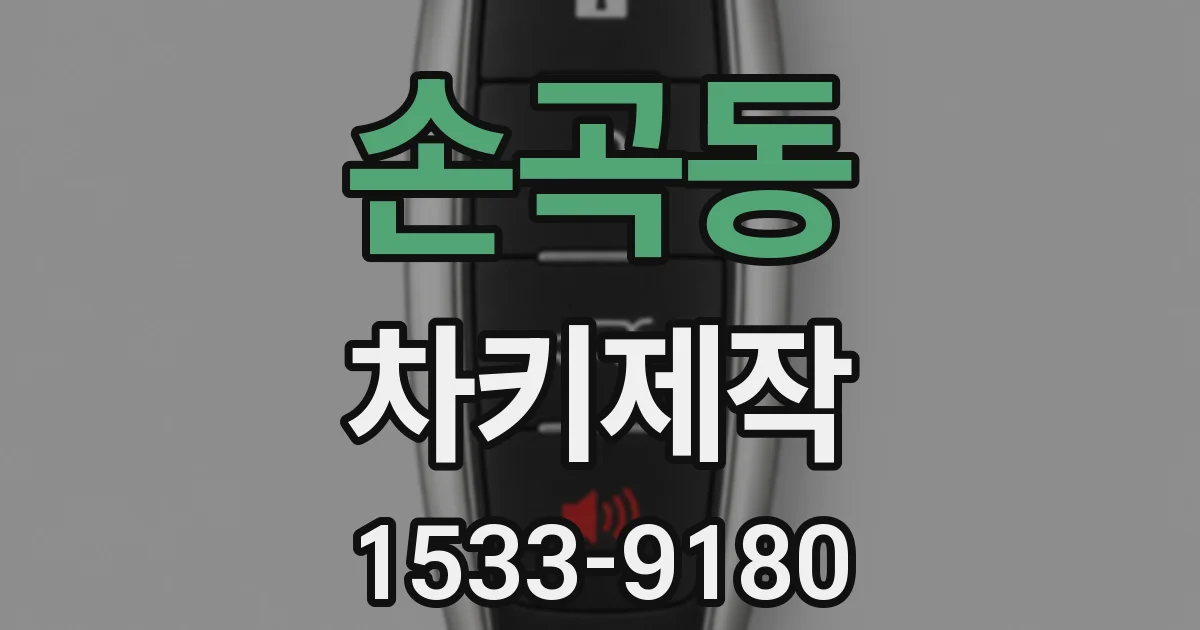 손곡동 차키제작