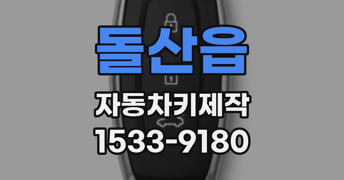 돌산읍 자동차키제작