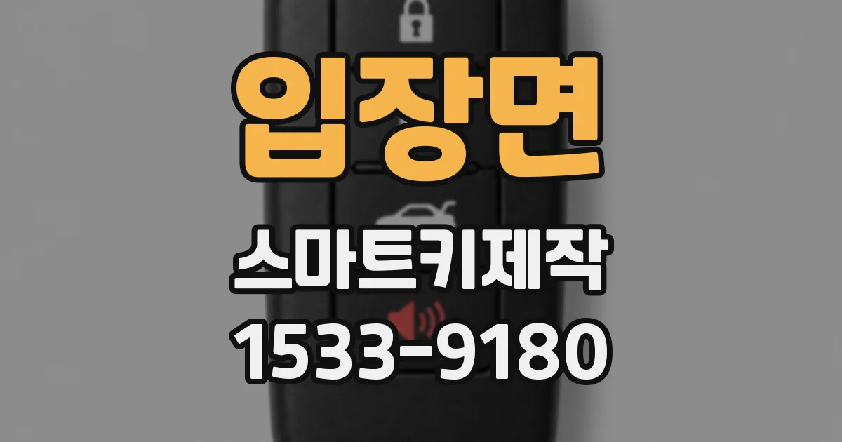 입장면 스마트키제작