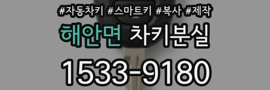 해안면 차키분실