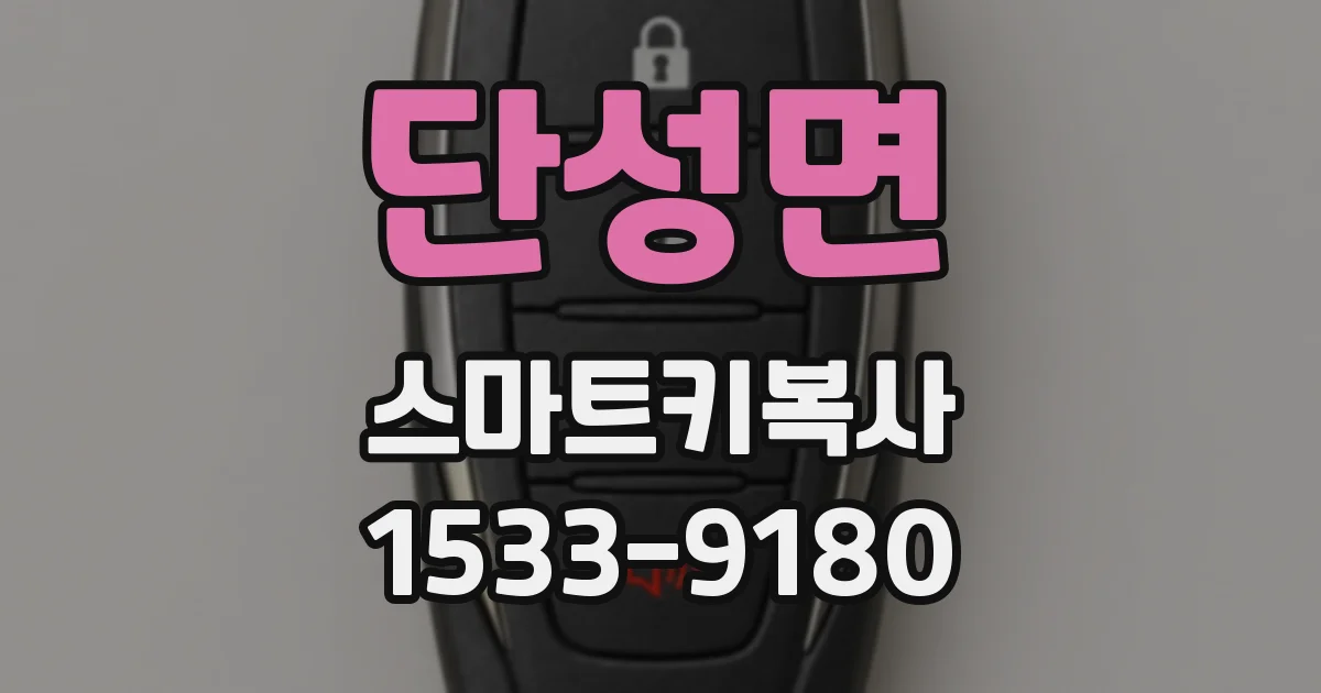 단성면 스마트키복사