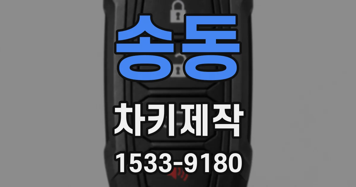 송동 차키제작