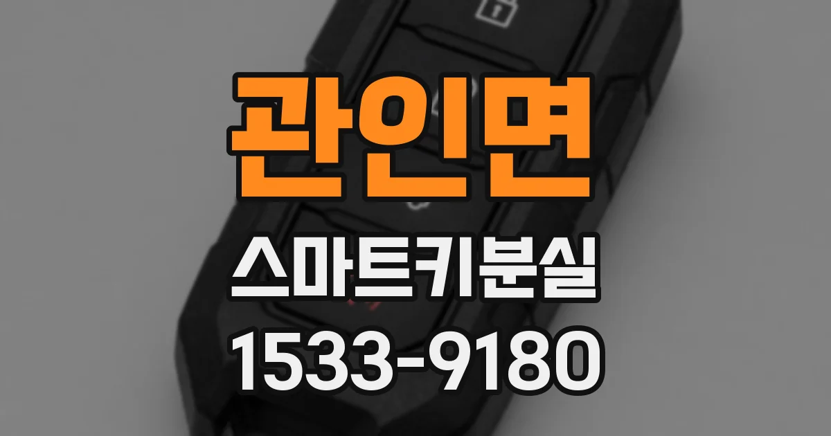 관인면 스마트키분실
