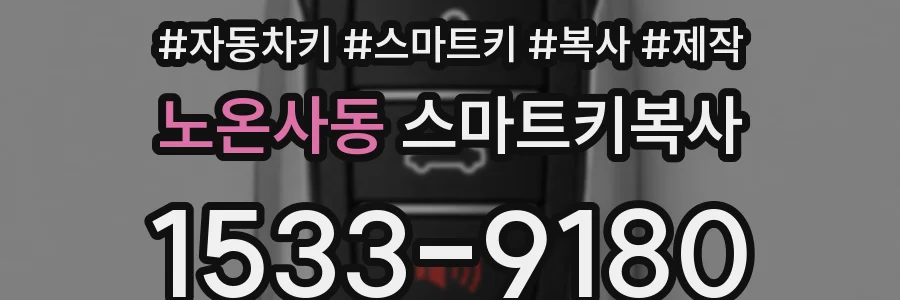 노온사동 스마트키복사