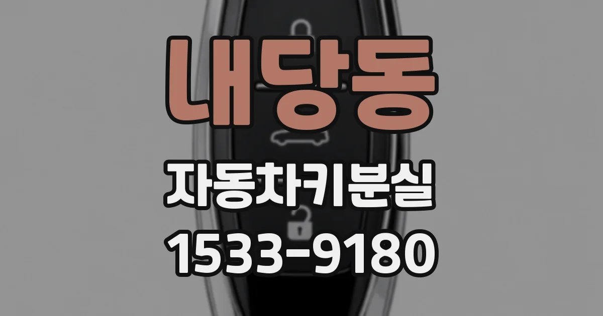 내당동 자동차키분실