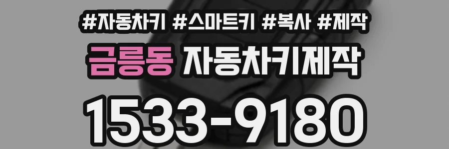 금릉동 자동차키제작