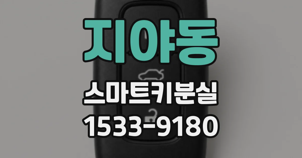 지야동 스마트키분실
