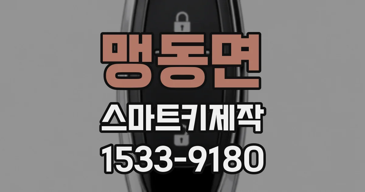 맹동면 스마트키제작