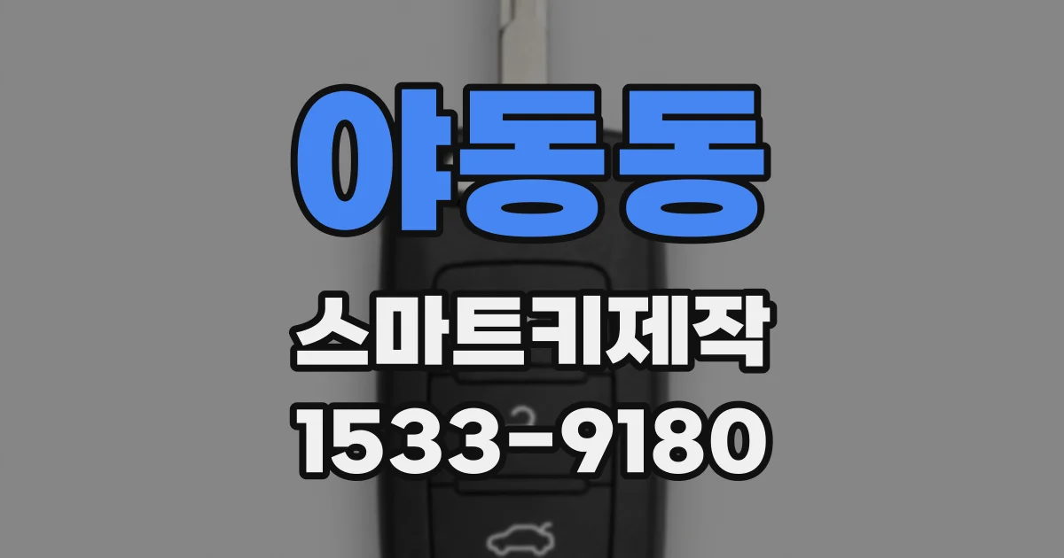 야동동 스마트키제작