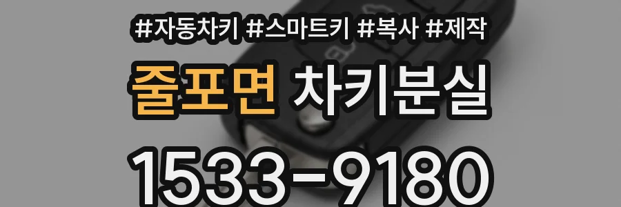 줄포면 차키분실