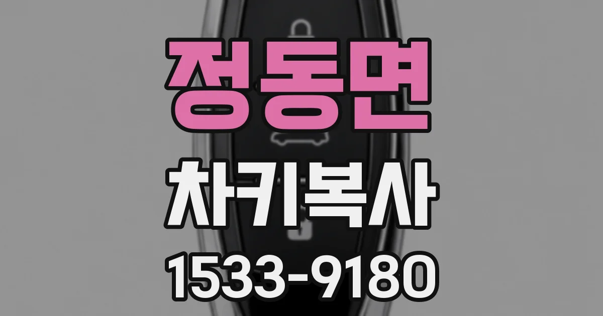 정동면 차키복사