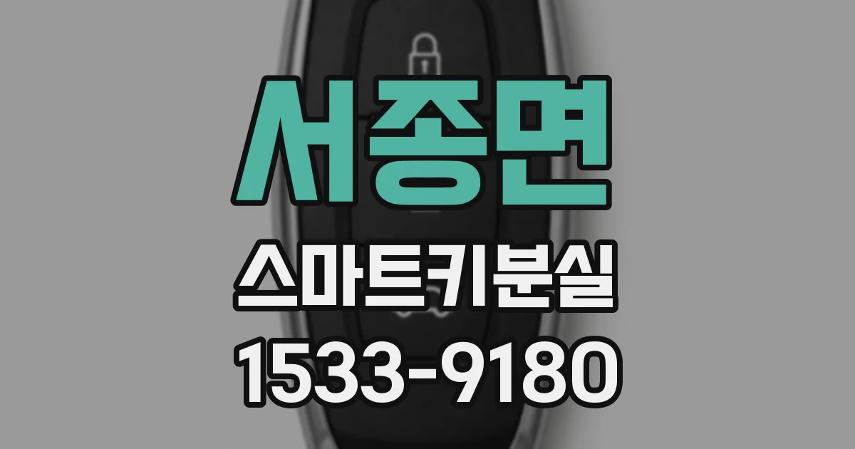 서종면 스마트키분실