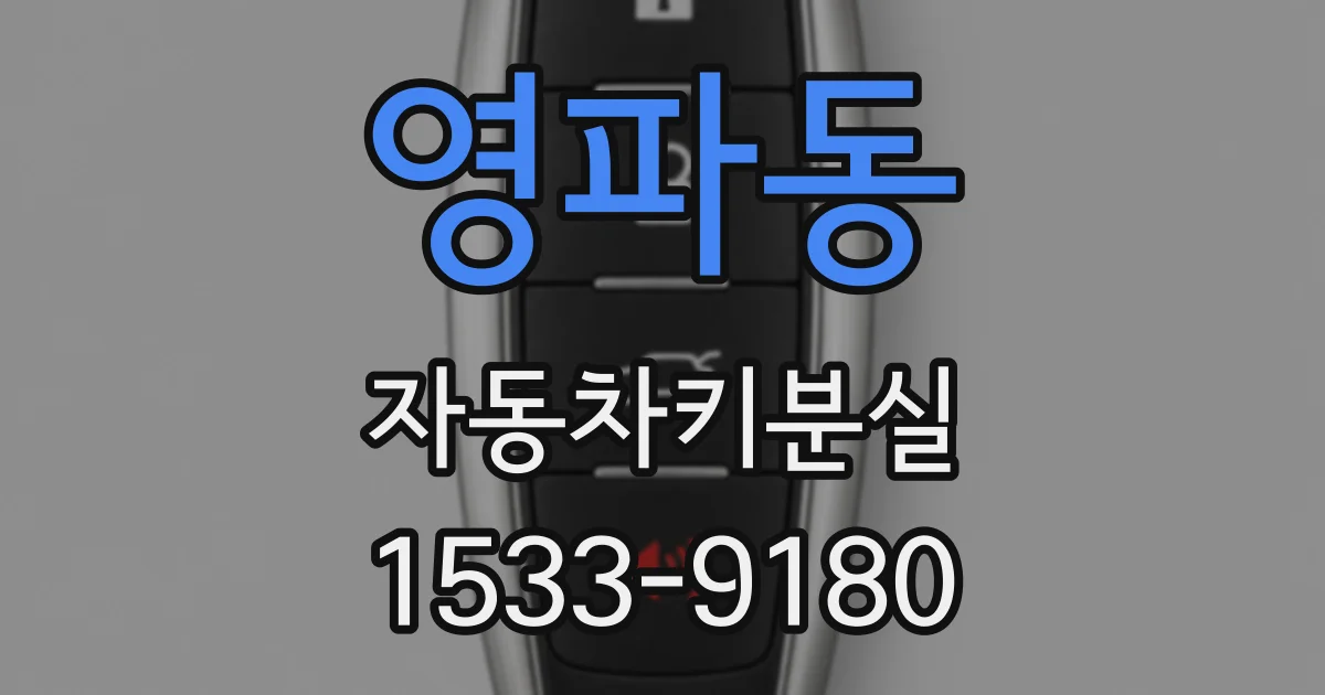 영파동 자동차키분실