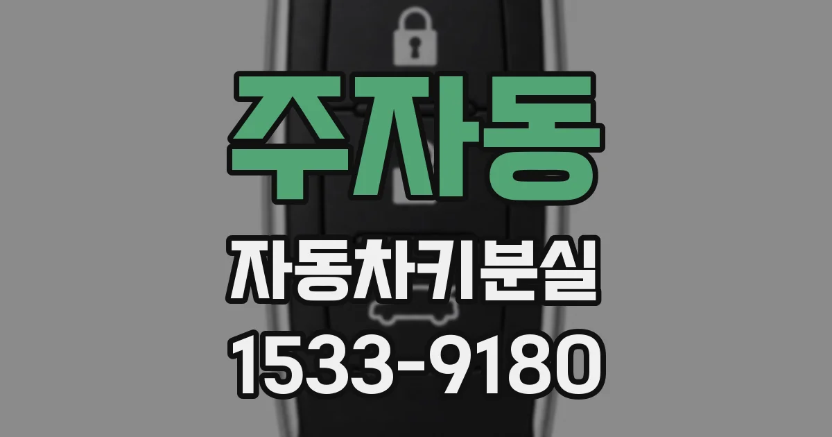 주자동 자동차키분실