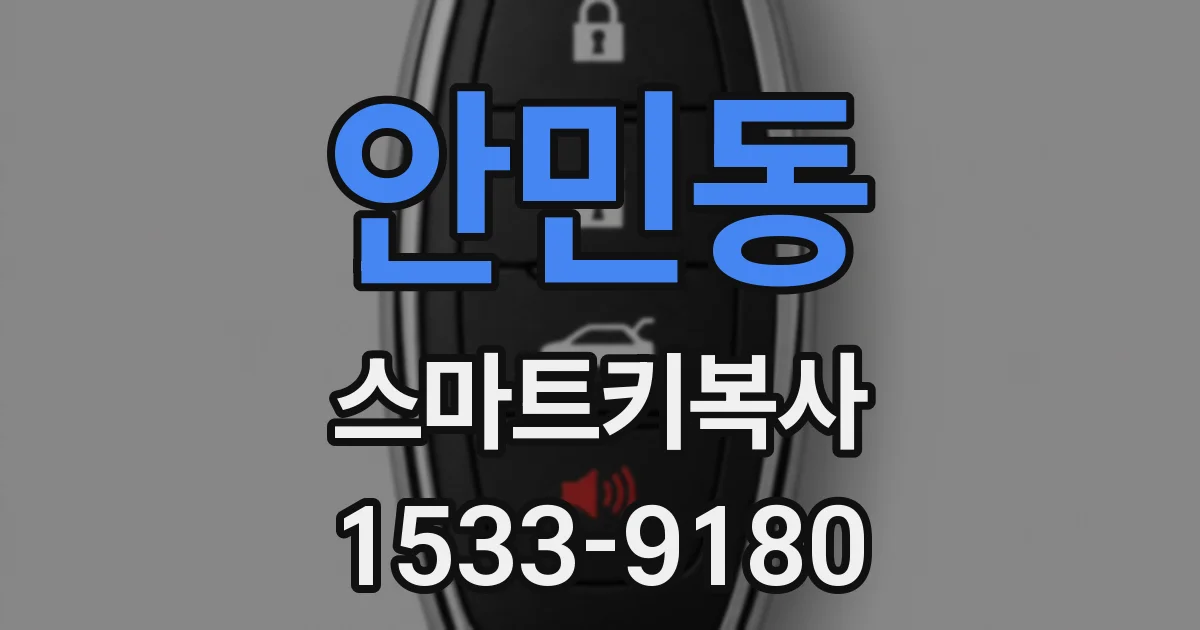 안민동 스마트키복사