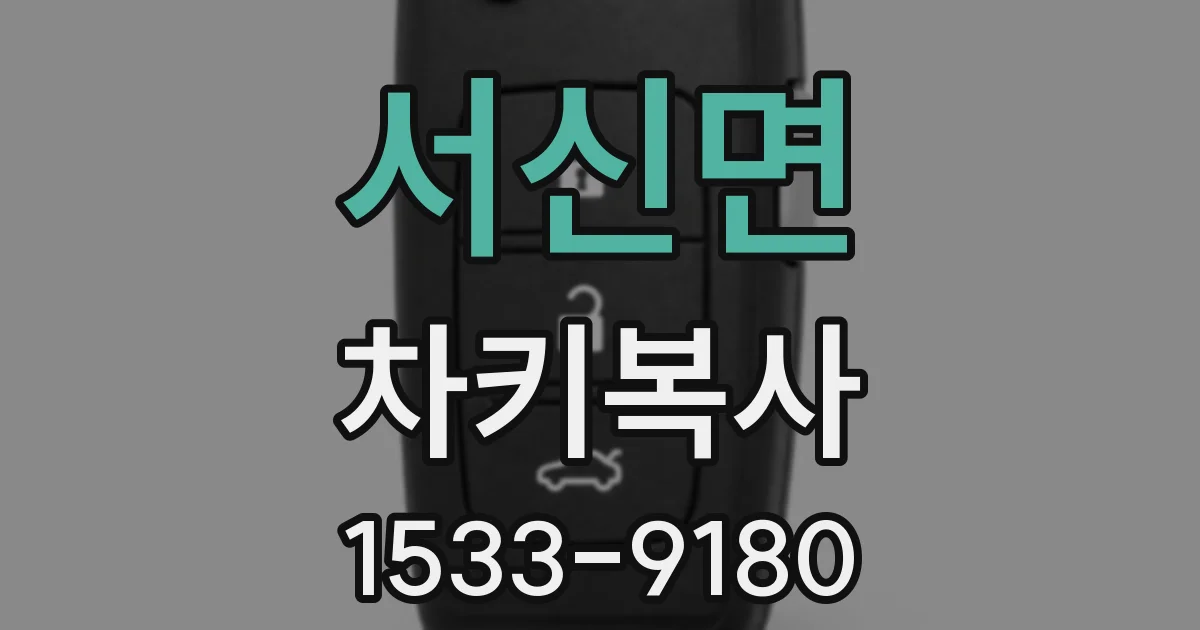 서신면 차키복사