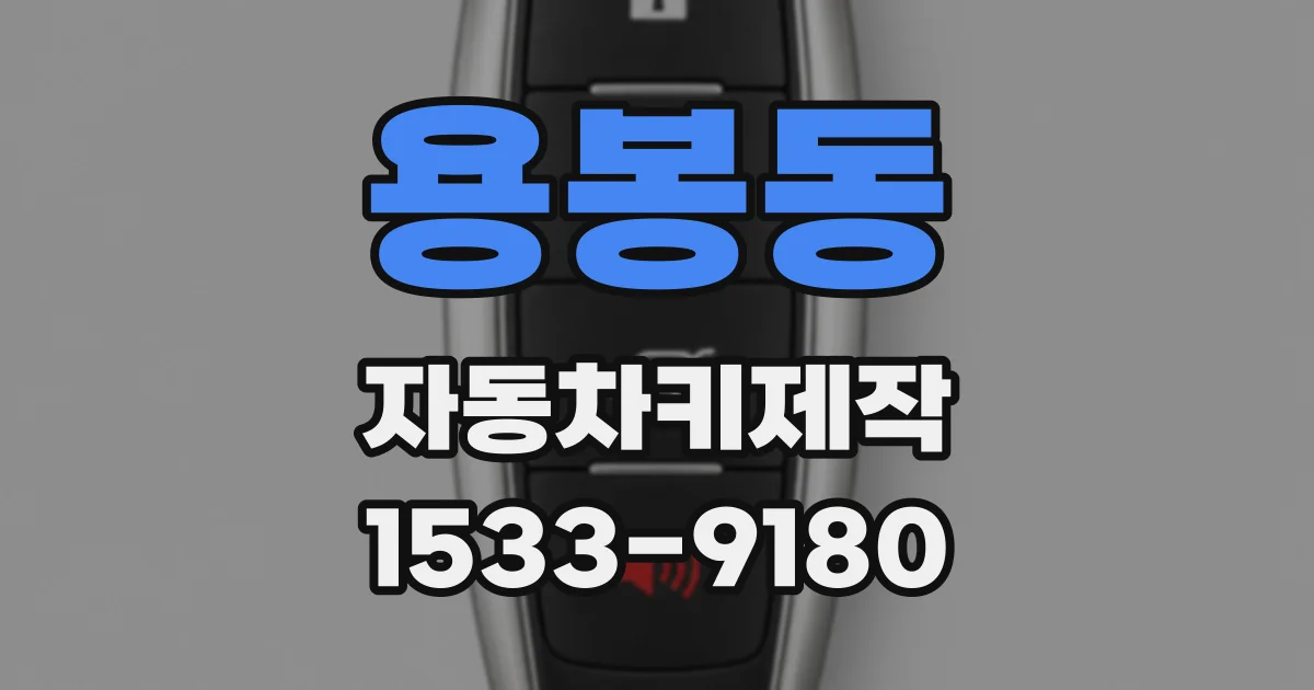 용봉동 자동차키제작