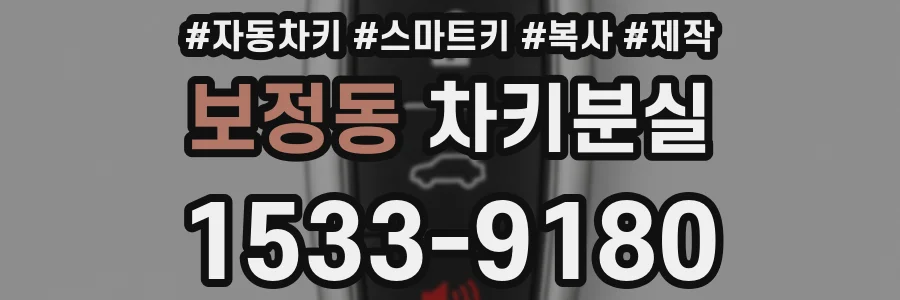 보정동 차키분실
