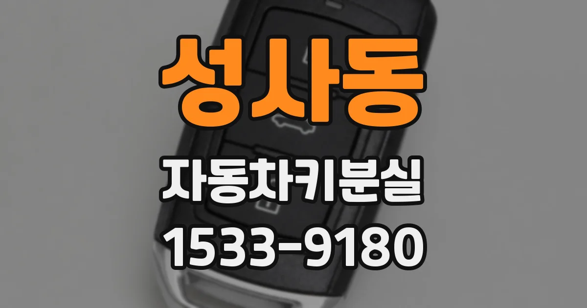 성사동 자동차키분실