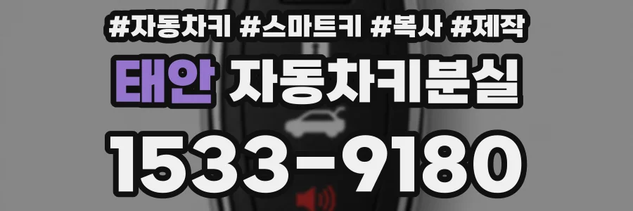 태안 자동차키분실