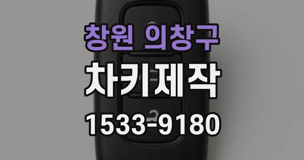 창원 의창구 차키제작