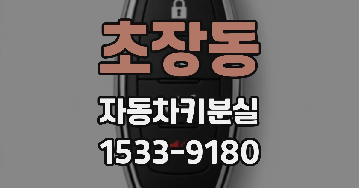 초장동 자동차키분실