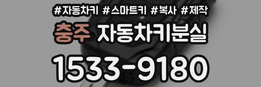 충주 자동차키분실
