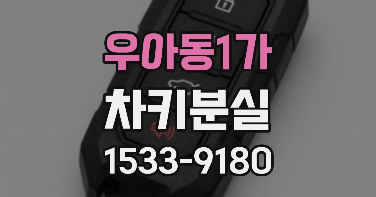 우아동1가 차키분실