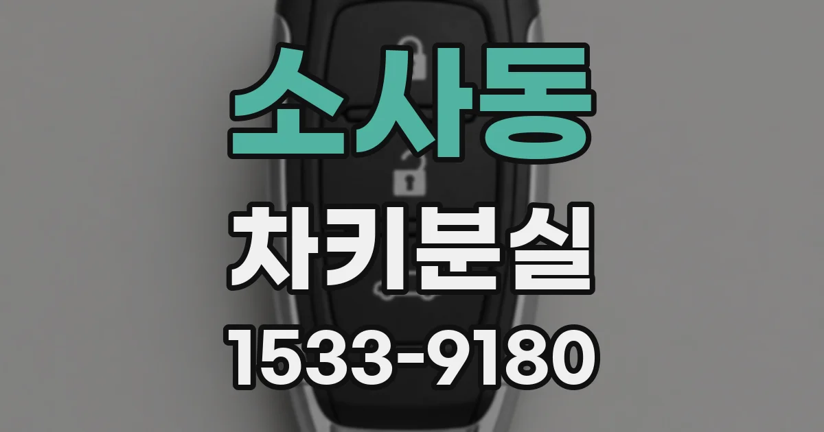 소사동 차키분실
