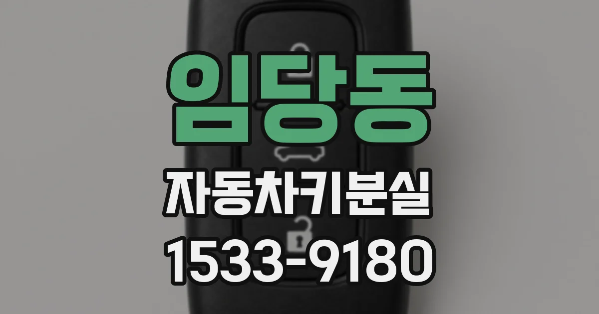 임당동 자동차키분실