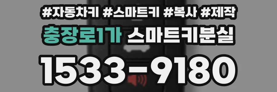 충장로1가 스마트키분실