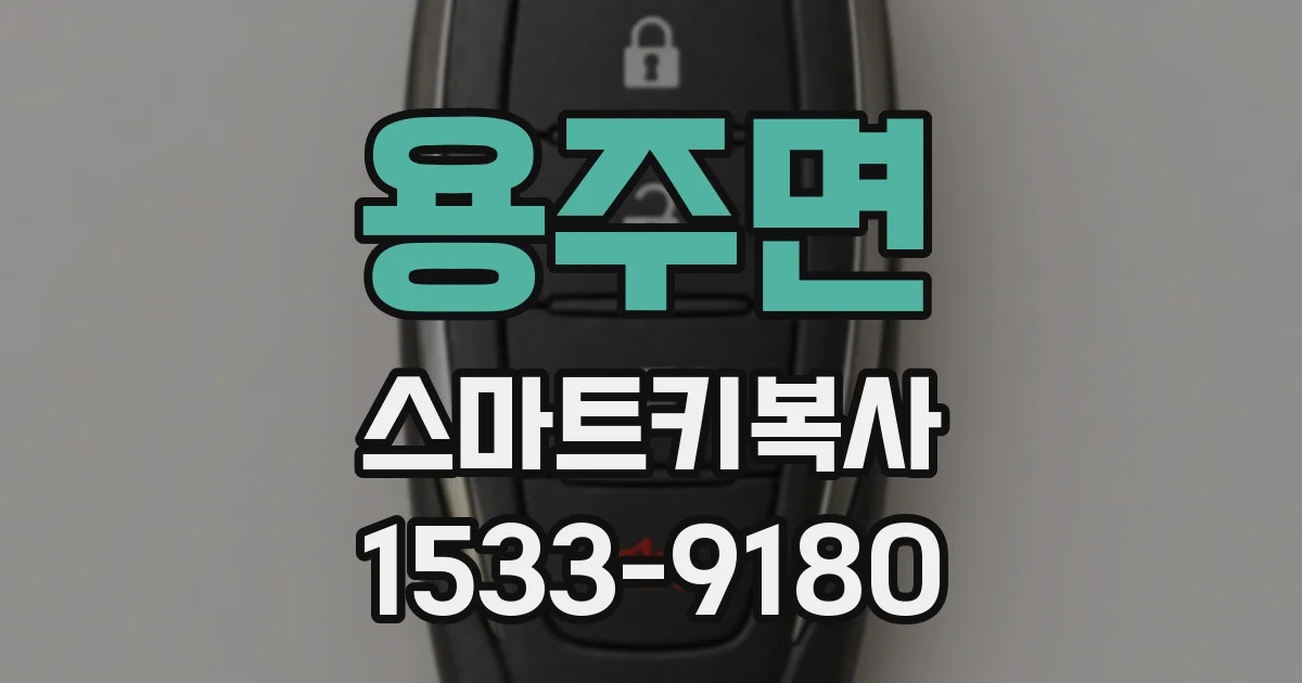 용주면 스마트키복사
