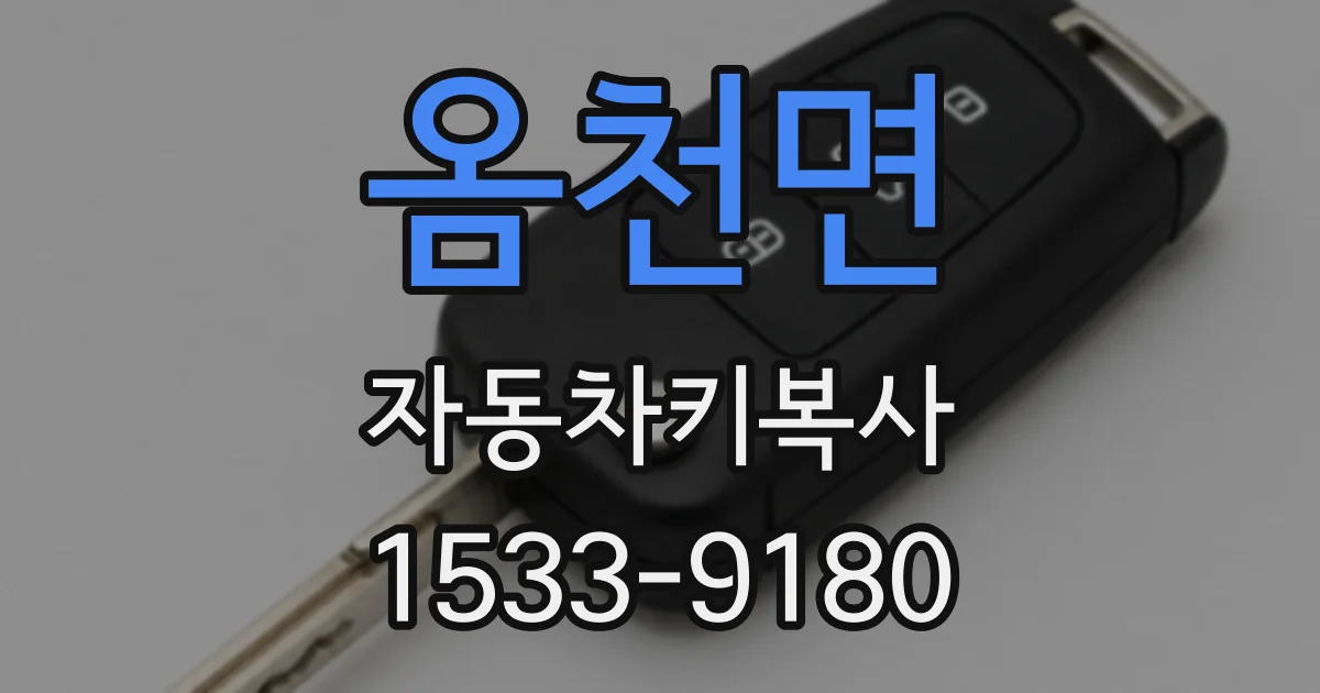 옴천면 자동차키복사