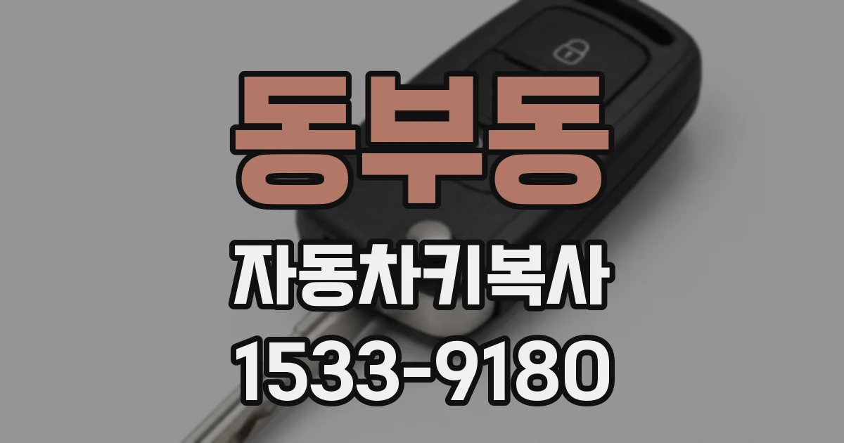 동부동 자동차키복사