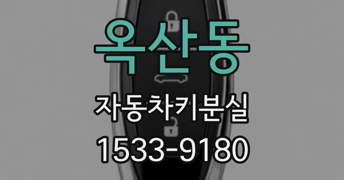 옥산동 자동차키분실