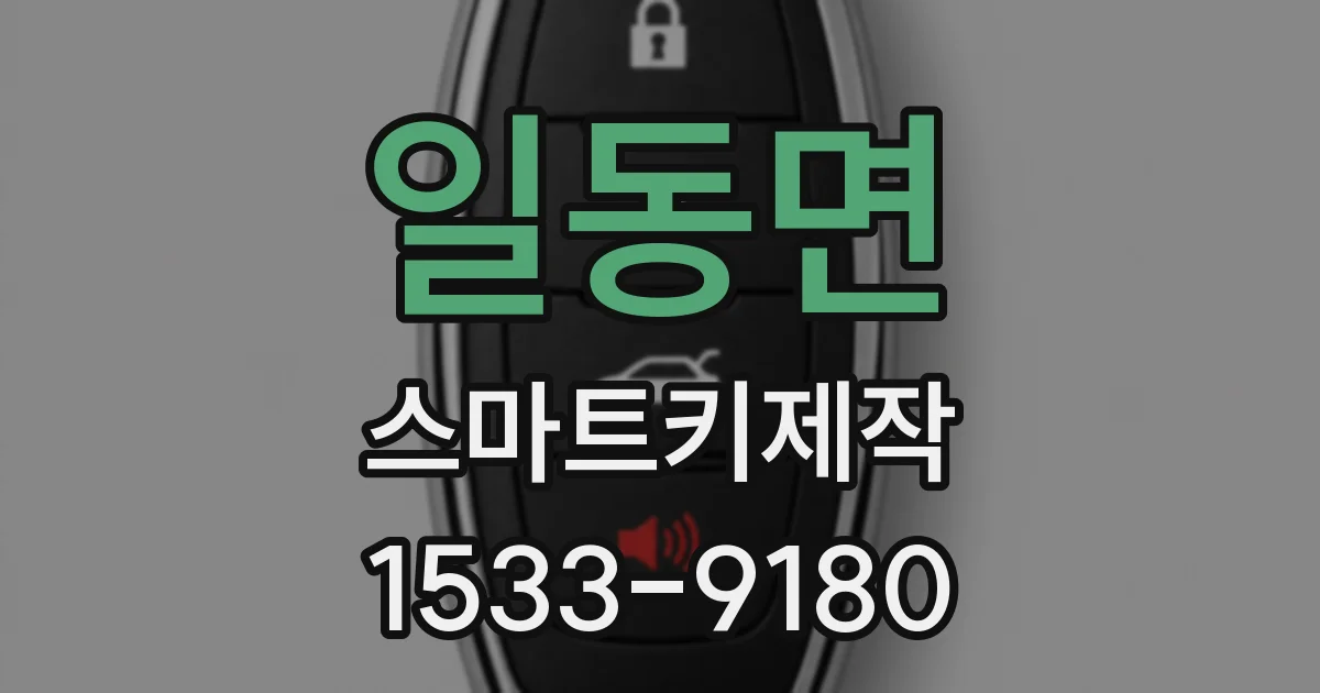 일동면 스마트키제작