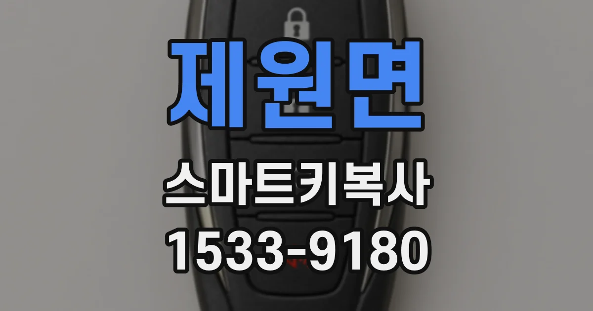 제원면 스마트키복사