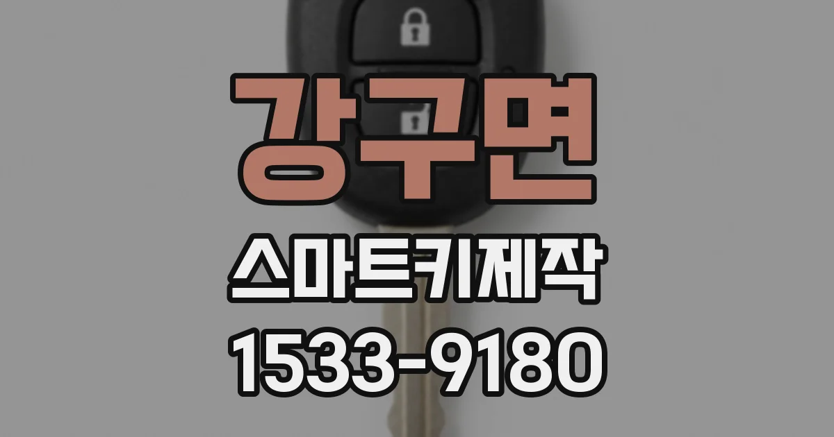 강구면 스마트키제작