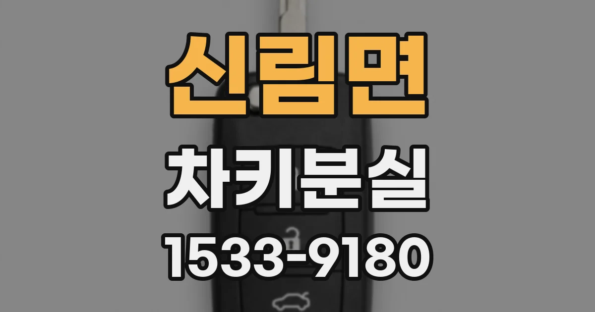신림면 차키분실