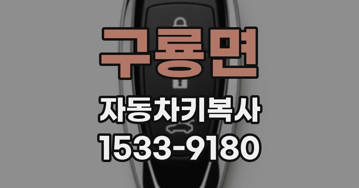 구룡면 자동차키복사