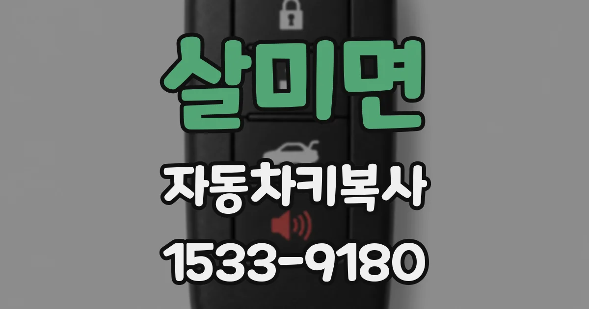 살미면 자동차키복사