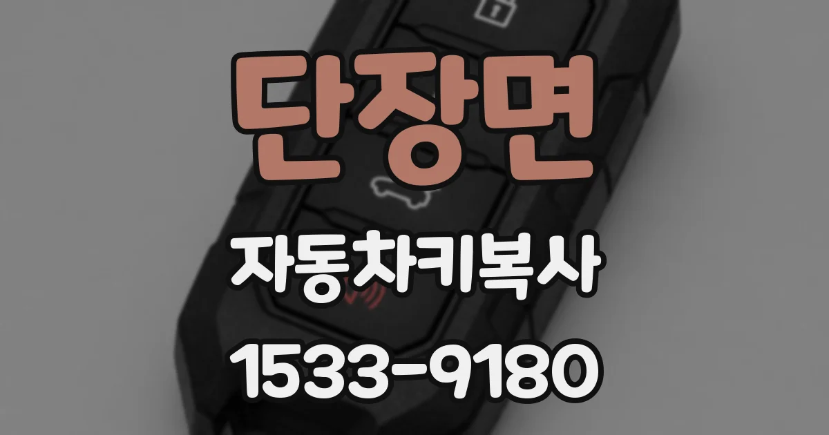 단장면 자동차키복사