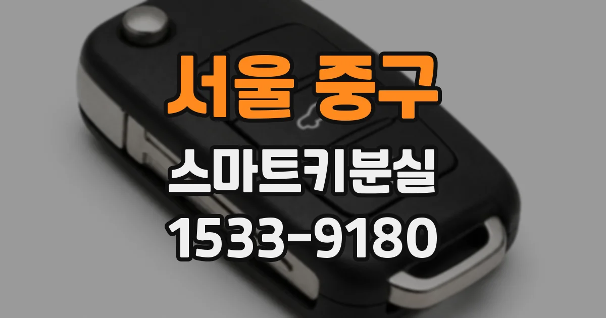 서울 중구 스마트키분실