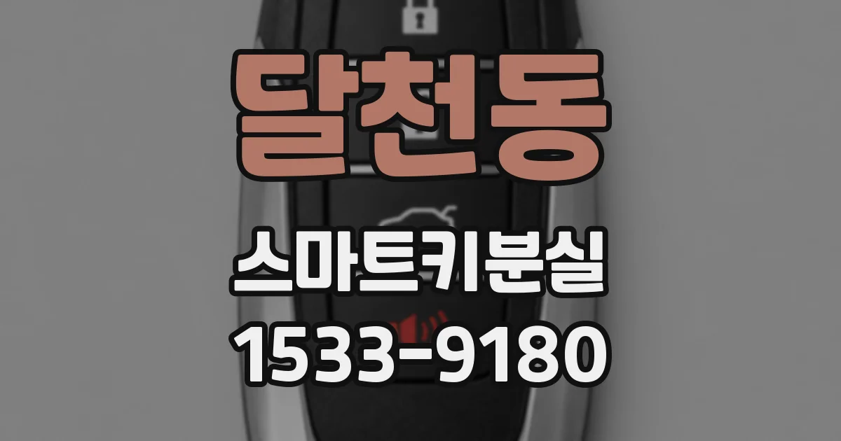 달천동 스마트키분실