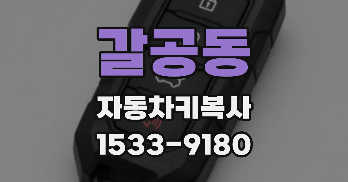 갈공동 자동차키복사
