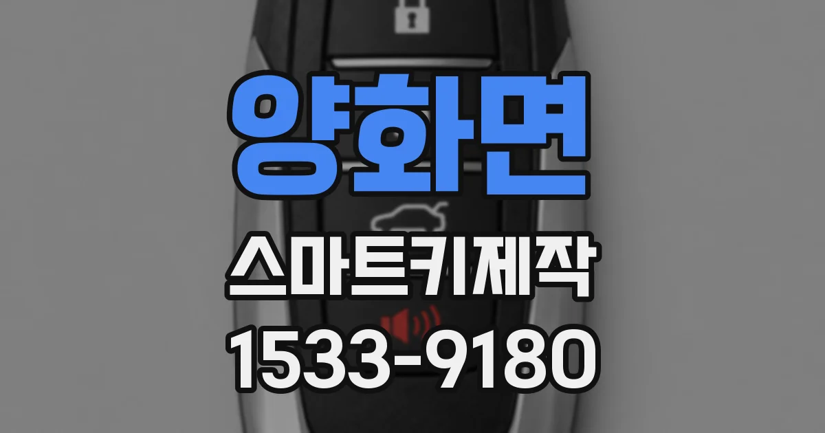 양화면 스마트키제작