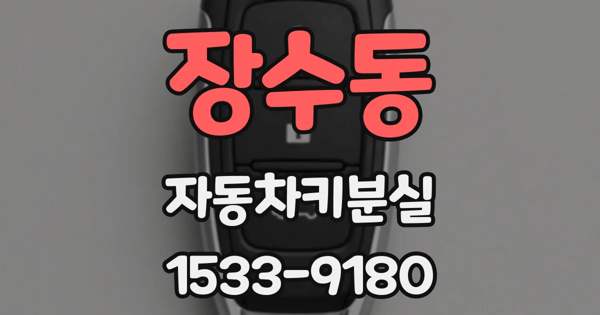 장수동 자동차키분실